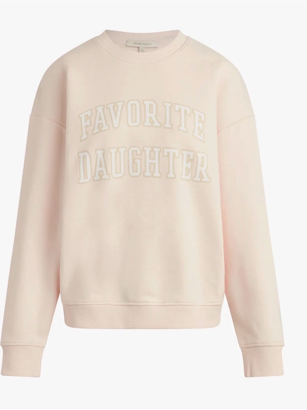 Favorite Daughter Collegiate Sweatshirt in
Light Pink Sz XL - Picture 4 of 10